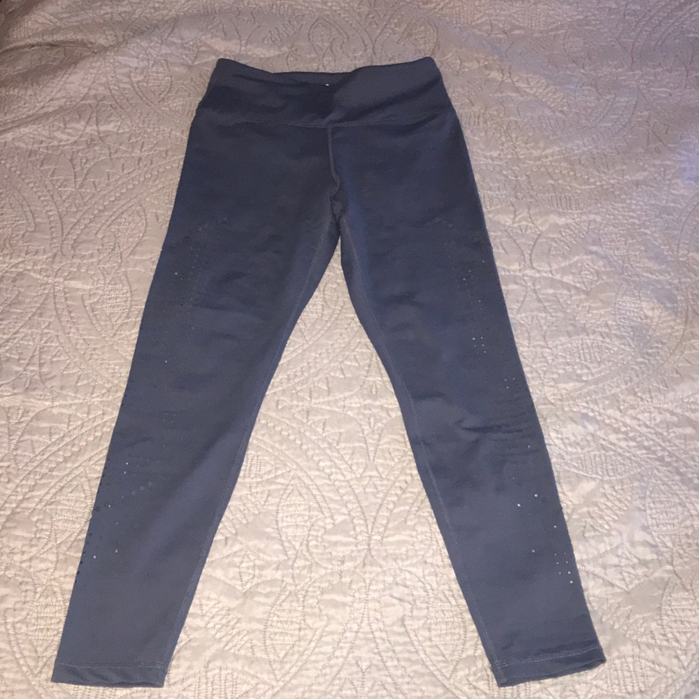 ALPINE LASER CUT LEGGINGS - LIGHT NAVY